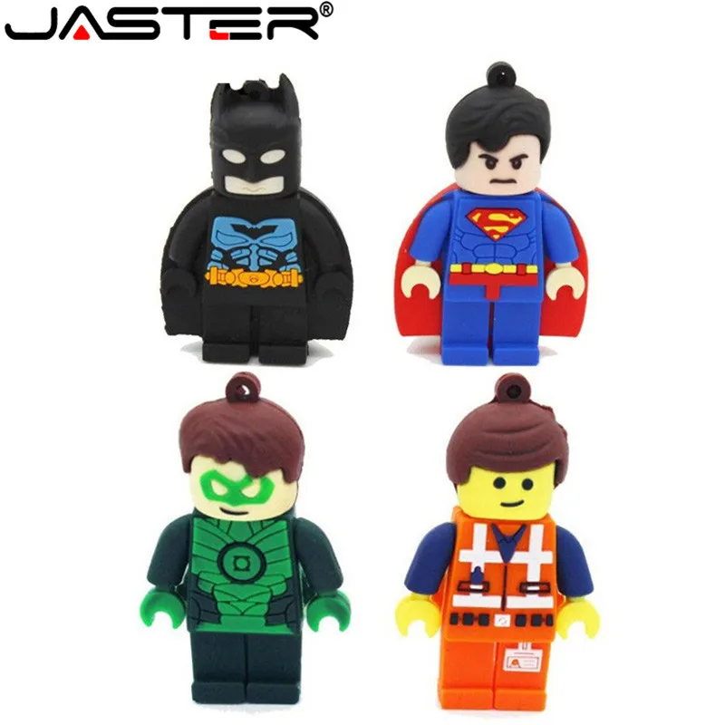 JASTER usb флэш-накопитель Lego Superhero 2 0 64 Гб карта памяти флеш-накопитель 4 ГБ 8 16 32 |