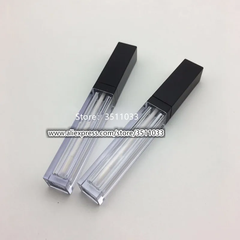 5 мл пустые глянцевые трубки для губ прозрачный блеск упаковочный контейнер