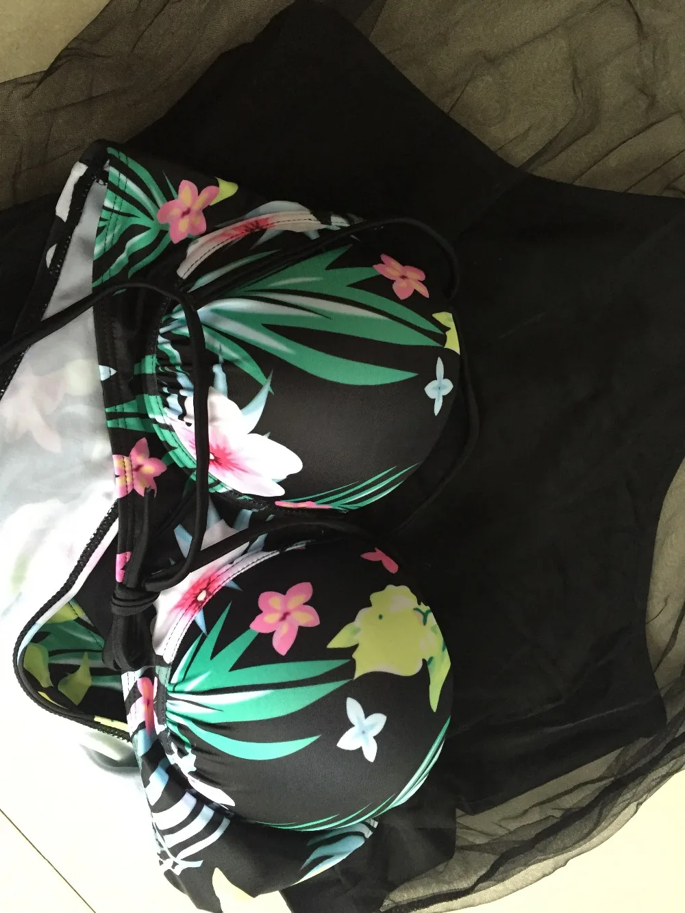 2017 большой размер бандажный купальник с высокой талией Мягкий Купальник для