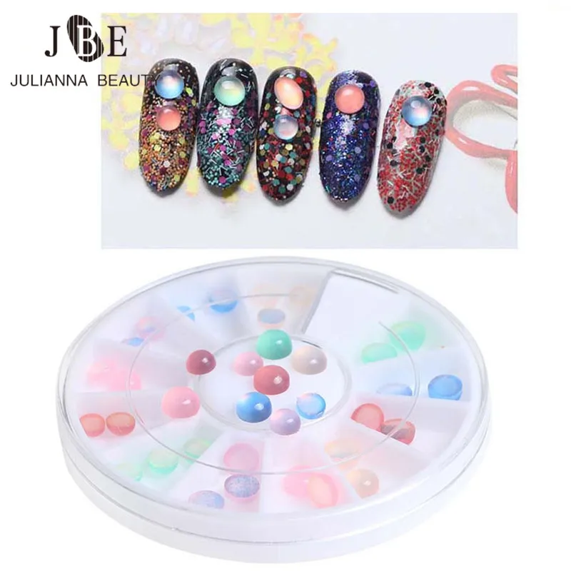 36 шт./кор. камень кошачий глаз желеобразная Смола сверло с плоской задней частью