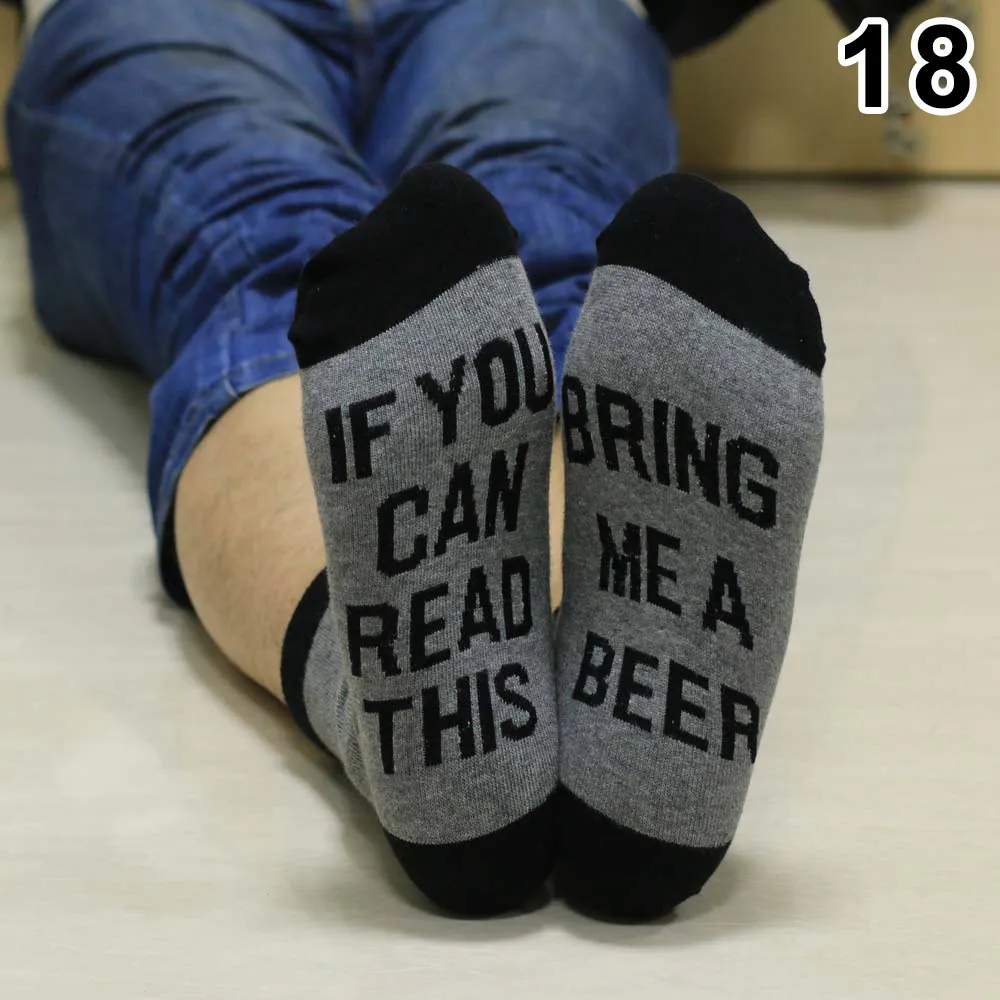 1 Pair Socks Letters If You Can Read This Breathable Elasticity for Women Men Christmas C55K Sale |