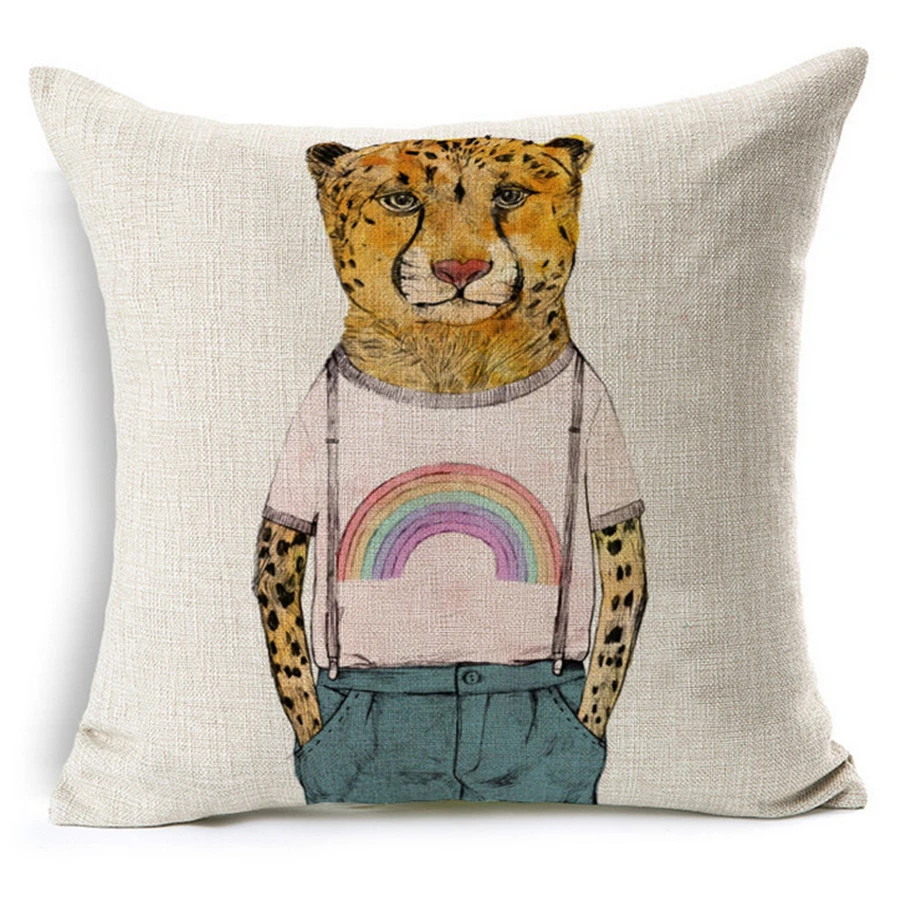 Желтые декоративные подушки в виде собак для дивана Pouf современные кресла