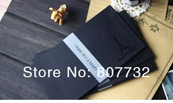 

20*10.5cm High Quality Black Business Envelopes , Wedding Envelope, Postcard Envelope