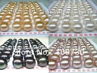 ry00118 wholesale 100 pairs 9mm color freshwater pearl earring studs a0422