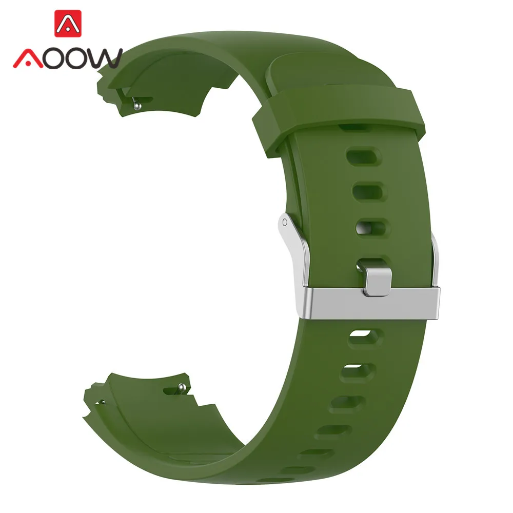 Green Мягкий силиконовый ремешок для часов Amazfit Verge Xiaomi Huami 3, спортивный сменный ремешок для браслета и поликарбоната, защитный чехол A1801 - Цвет ремешка: Green