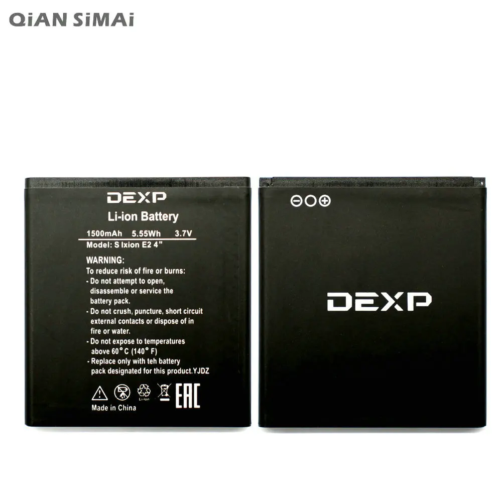 Высококачественный аккумулятор QiAN SiMAi 1500 мАч для телефона DEXP S Ixion E2 4 &quot+ код