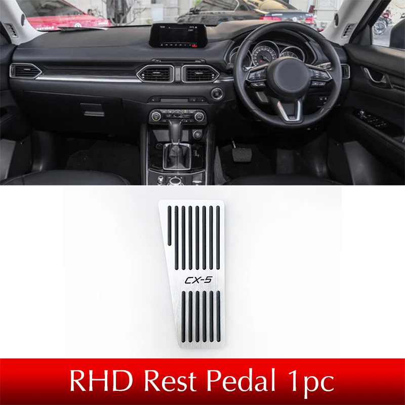 Для Mazda CX-5 CX5 KF автомобильный акселератор масляная подножка педали пластина сцепления дроссельная заслонка Тормозная педаль аксессуары - Название цвета: RHD REST