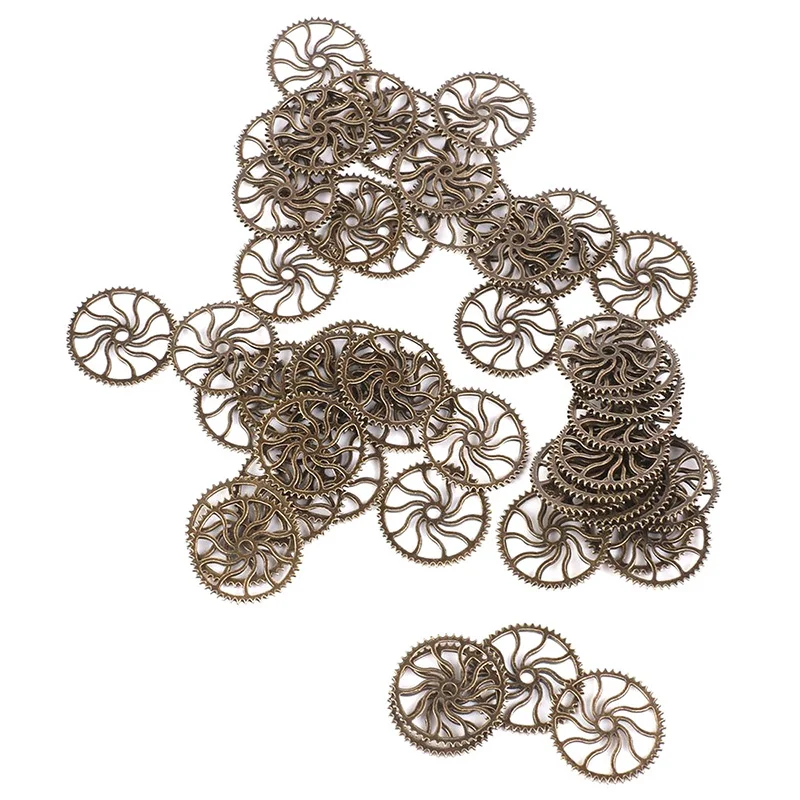 Винтажная подвеска в стиле стимпанк на колесиках DIY подвески 2 5 см 50 шт. античная