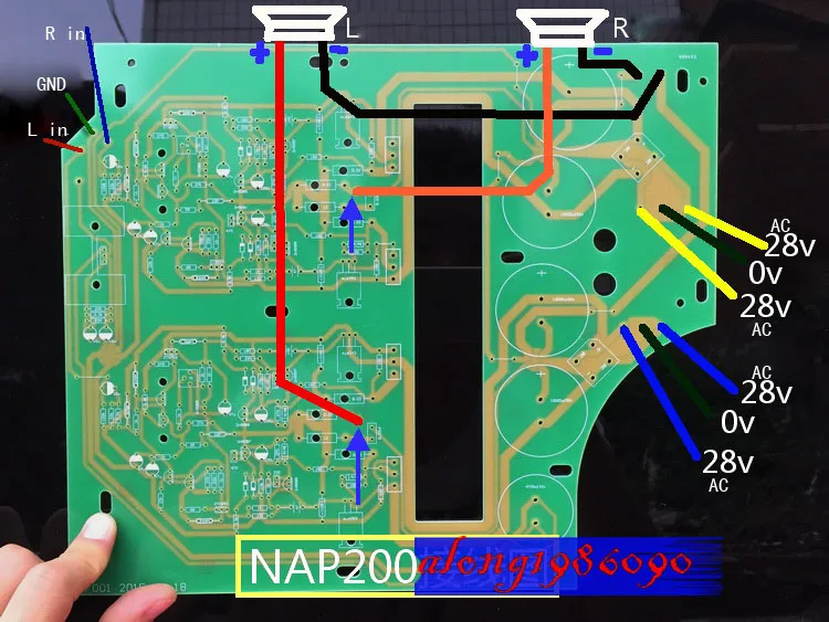 Клон Naim NAP200 усилитель комплект/плата Diy усилитель мощности 75 Вт+ 75 Вт