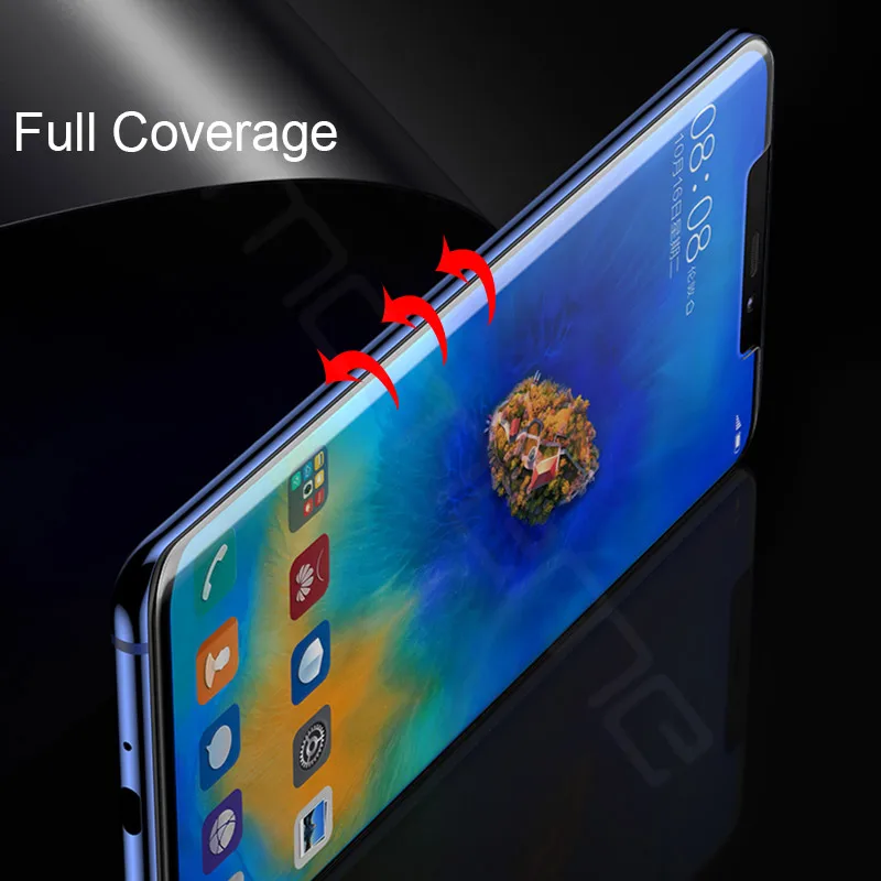 Закаленное УФ стекло для Huawei Mate 20 Pro с полным клеем 9H 5D полное покрытие Pro|Защитные