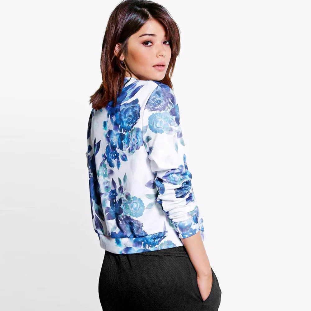 Курточка бомбер Для женщин классический молния пальто Стиль на молнии Байкер Boho