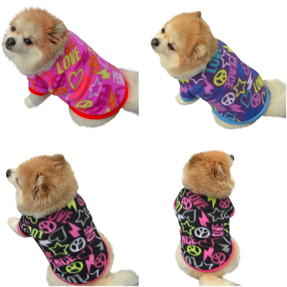 Мультфильм Pet Летняя куртка для собаки зимняя одежда маленький большой собака кошка ворсистый теплый флис Одежда Щенок Одежда для собак Одежда