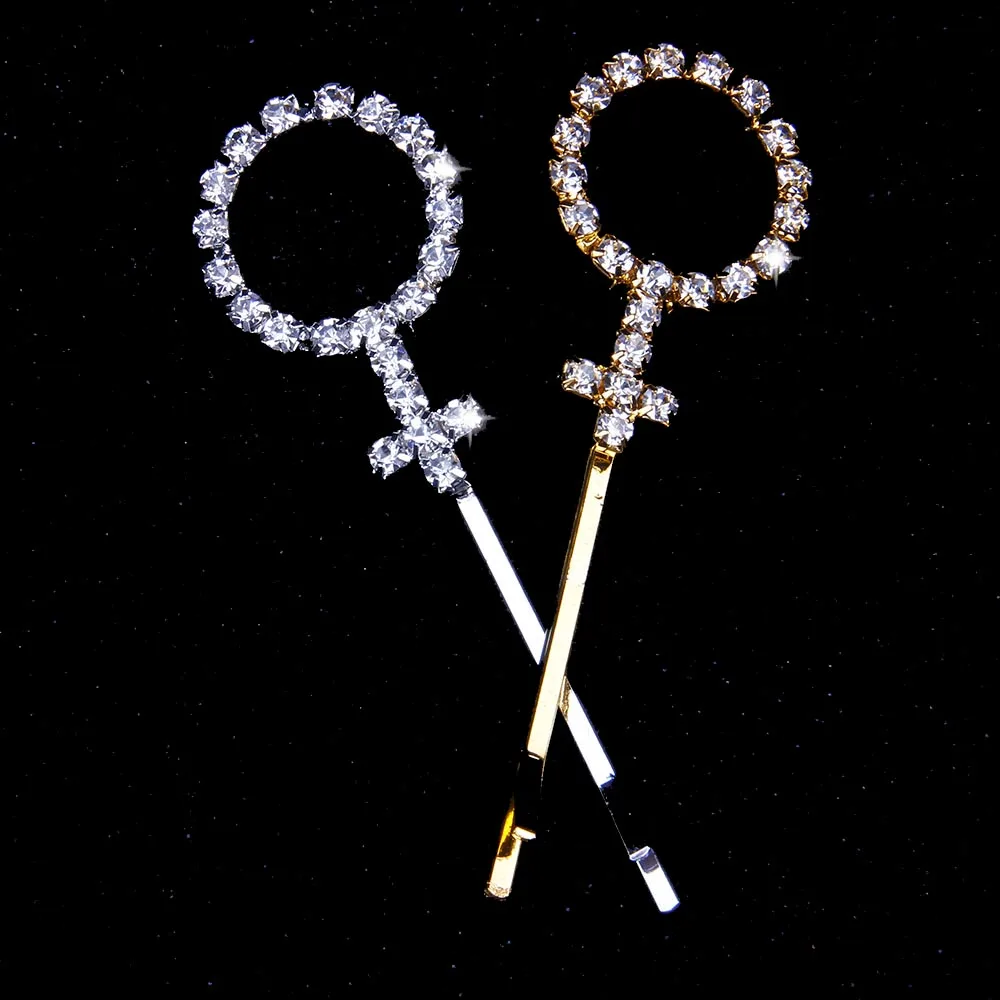 Минималистичная заколка для волос Stonefans стразы Заколка-невидимка девочек 2019