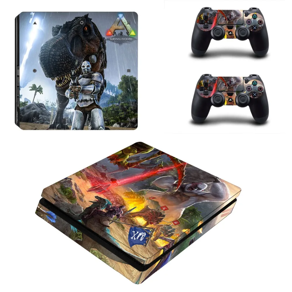 Наклейка ARK Survival Evolved PS4 Slim Skin Виниловая наклейка для консоли Playstation 4 и контроллера