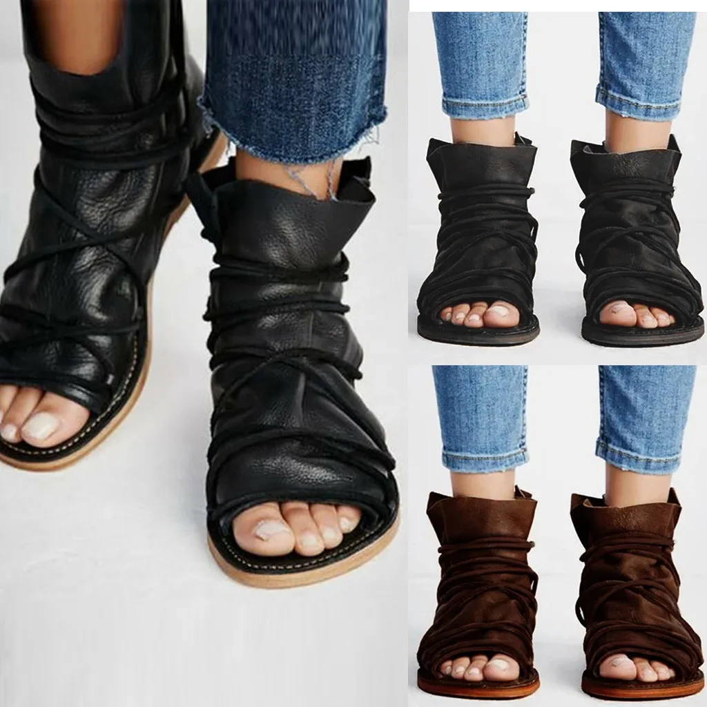 ONTO MATO женские модные туфли с открытым носом на высоком каблуке высоким голенищем