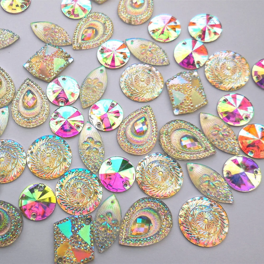 Уникальные смешанные прозрачные стразы из искусственной кожи свадебные Стразы