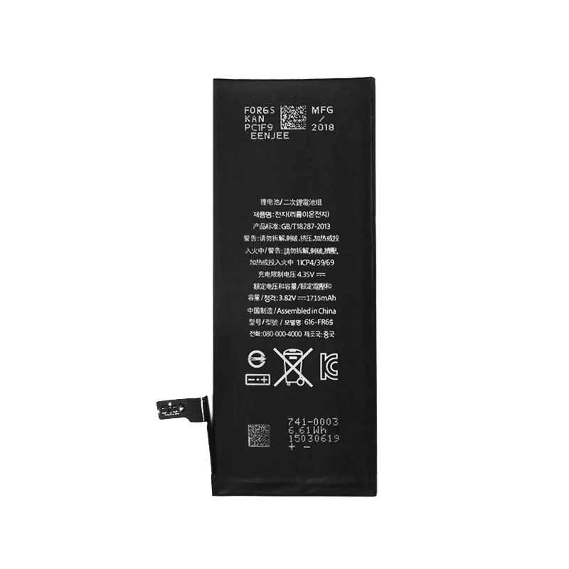 FGHGF IC совместимый аккумулятор 10 шт. для iPhone 6S 1715 мАч Rohs OEM батареи Замена Ремонт Часть гарантия 12 месяцев