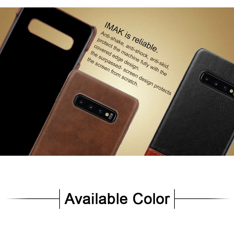 Роскошный лаконичный чехол для samsung S10 Чехол samsung S10Plus чехол IMAK кожаный чехол для samsung S10e чехол Galaxy S10 Plus 10S
