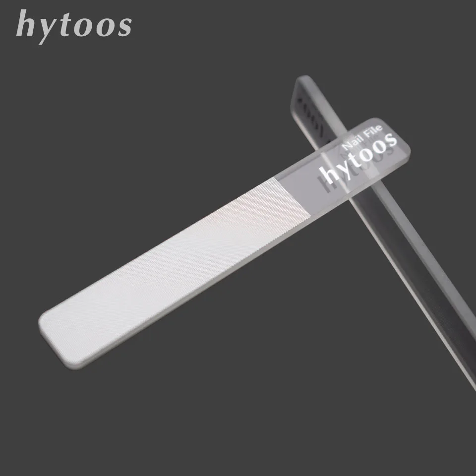 HYTOOS 1 Pc Площади Nano Стекло пилочка для ногтей моющиеся шлифовка полировка файл блеск ногтей Маникюр Аксессуары Инструменты
