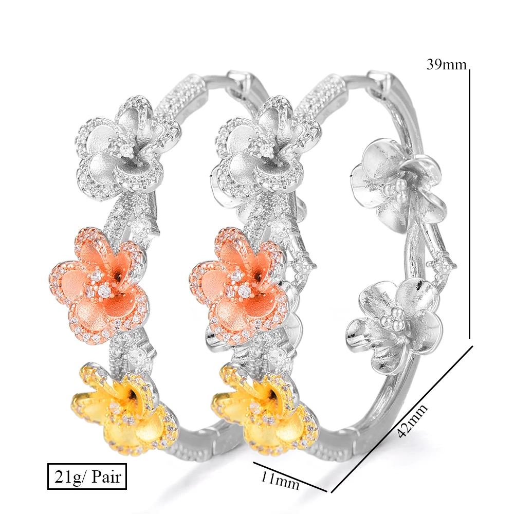 missvikki New Women Summer Holiday Hoop Earrings Best Gift for Lover Sister Bridal Wedding Engagement Anniversary Jewelry | Украшения и