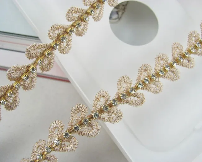 Lace leaves design sparkly gems elastic headband freeshipping fashion bridal lace popular hair accessories |
