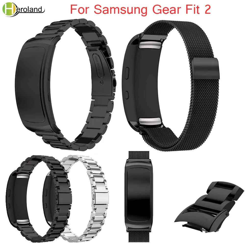 Миланская Петля из нержавеющей стали ремешок на запястье для Samsung Fit 2 SM-R360