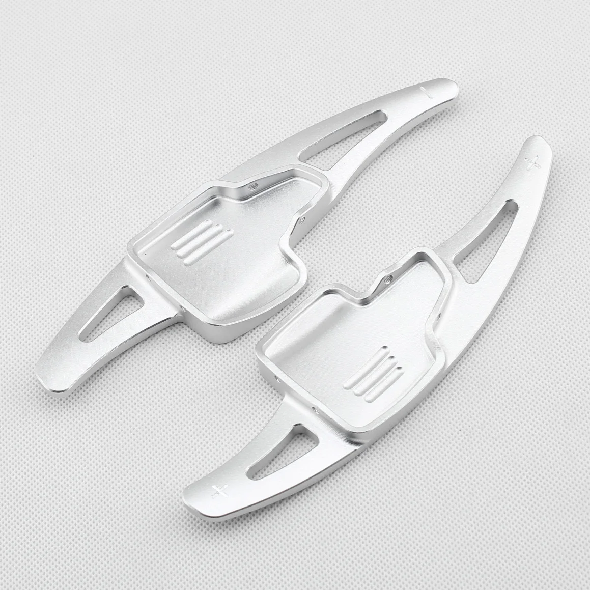 Silver Рулевое колесо переключения для Ford Focus ESC Kuga алюминиевая ШЕСТЕРНЯ Рычаг переключения передач Удлинение лопасти аксессуары для интерьера - Название цвета: Silver