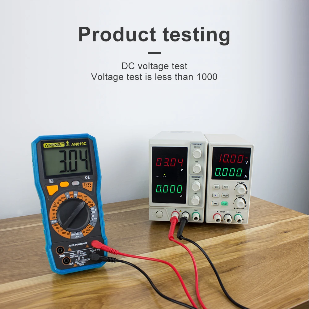 ANENG AN819C мультиметр цифровой тестер digital multimeter мини dc tester мультиметры capacitor