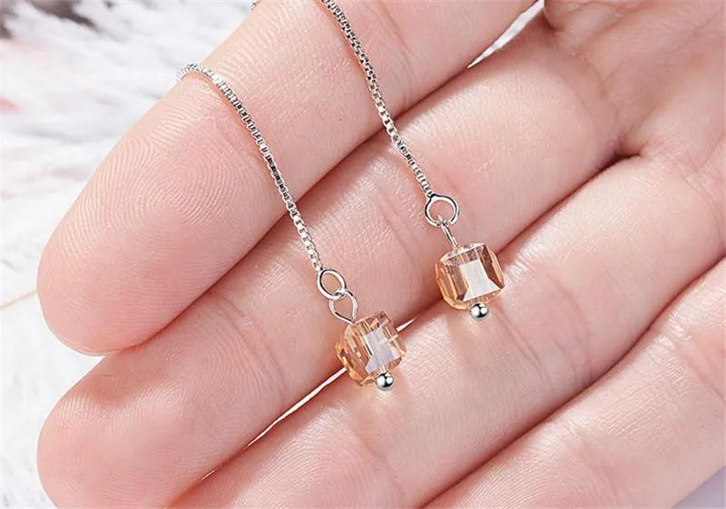 Женские серьги в геометрическом стиле с кисточками LUKENI Модные Цветные