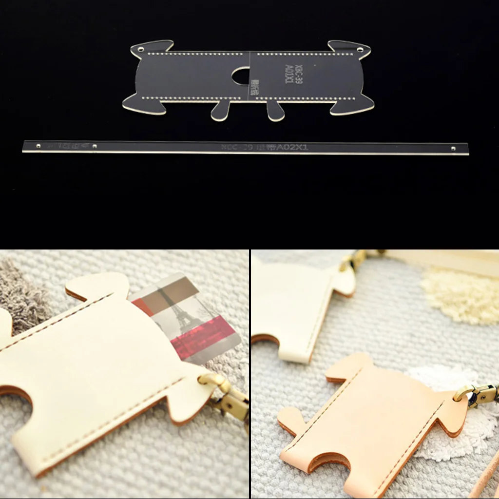 2 шт./компл. акриловый чехол для карт с изображением собаки Чехол трафарет сделай