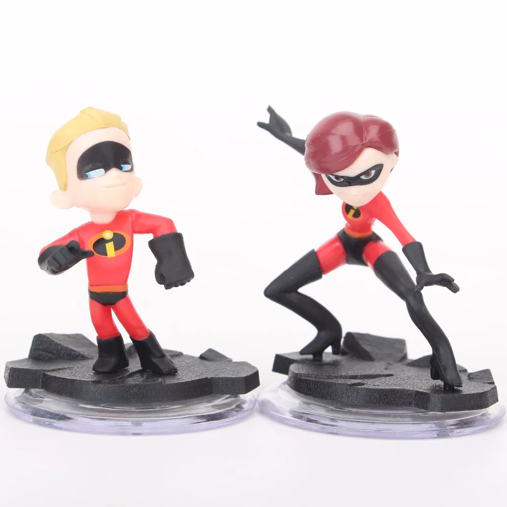 6 шт./компл. мультфильм Суперсемейка 2 супер человек семья фигурку модель куклы
