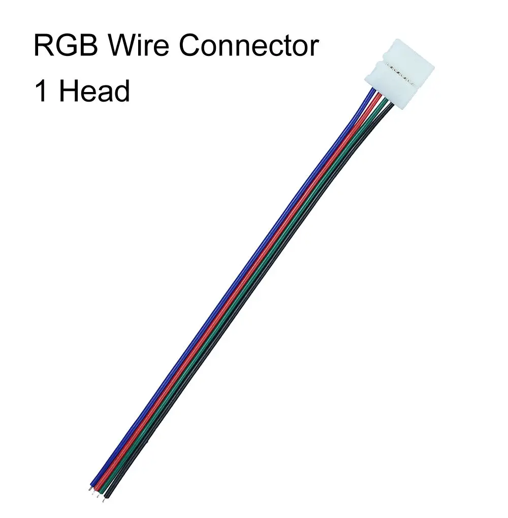 5 шт./лот 2Pin 4pin 5pin 8 мм 10 12 RGBW RGB один цвет без пайки светодиодный полоса печатная