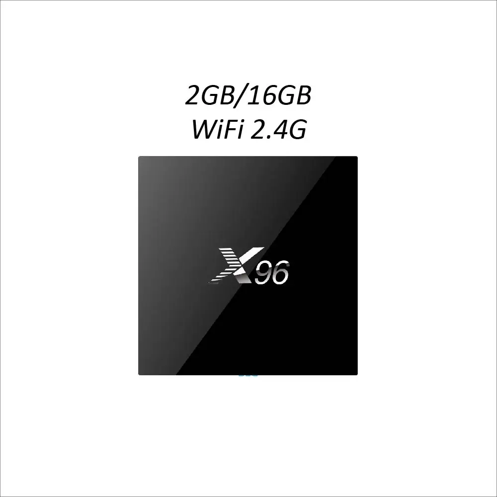 2G 16G WIFI 2.4G Andoid ТВ коробка X96 с Amlogic S905X четырехъядерный чипсет ram 1 ГБ/2 Гб rom 8 ГБ/16 ГБ встроенный WiFi 2,4G IP tv Android ТВ приставка - Цвет: 2G 16G WIFI 2.4G