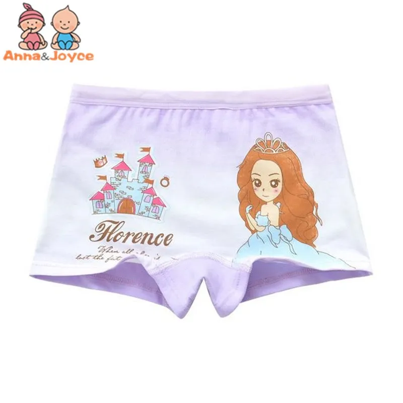 6 шт./лот детское нижнее белье трусы боксеры на плоской подошве для девочек