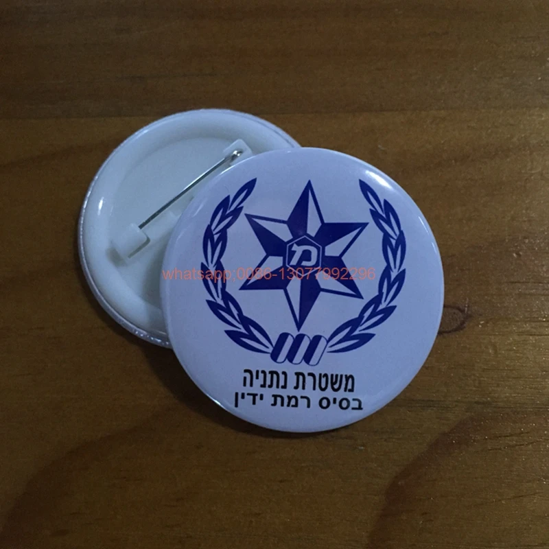 100 шт/3 дизайна Пользовательский логотип компании бейдж магазин продвижение