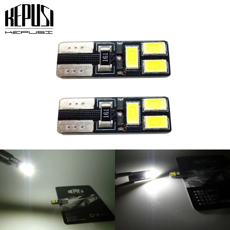 

2x T10 W5W 194 5630 SMD CANBUS OBC NO Error Free LED Light 501 dash Car bulb Signal interior Auto Lamp Source parking white