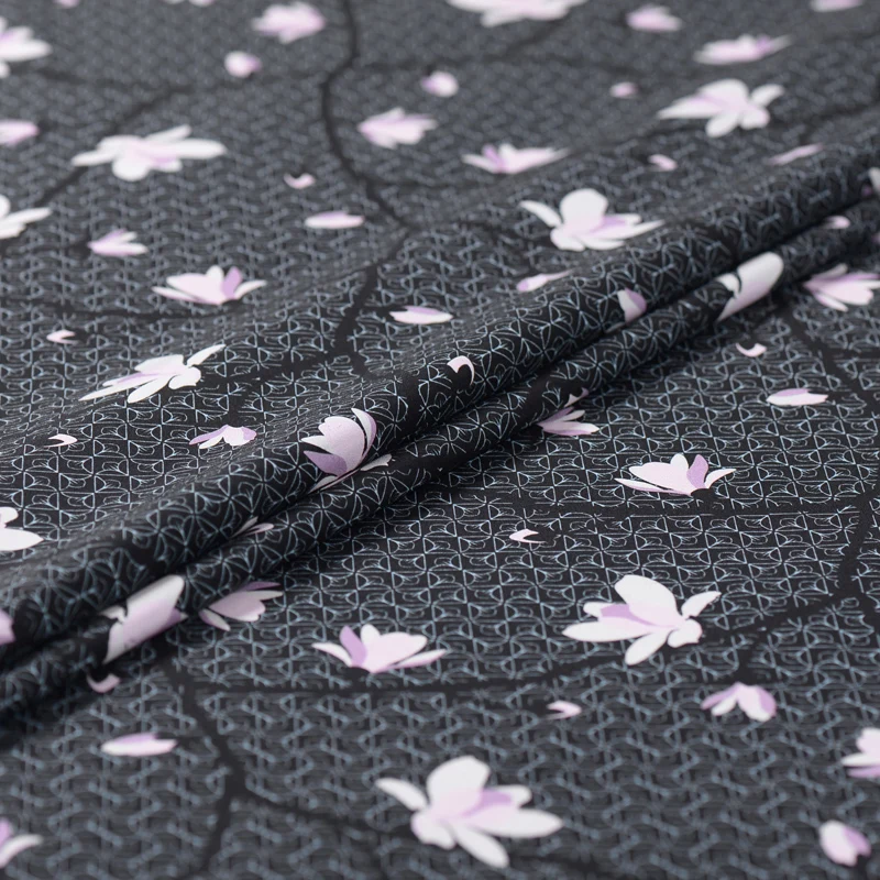 40 мм тяжелая креп-шелковая ткань цифровые струйные драпировки платье Чонсам