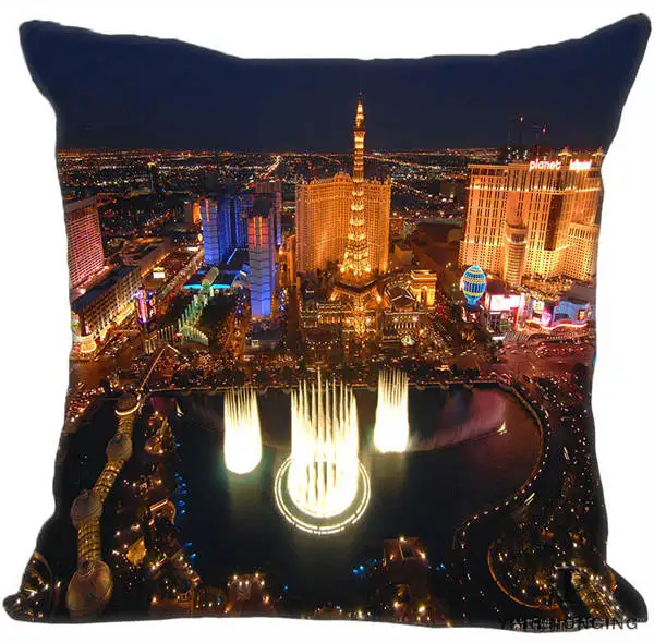 Square Pillowcase Изготовленный На Заказ Bellagio фонтан Лас-квадратная подушка чехол на молнии Наволочка Чехол 35X35,40x40,45x45 см(с одной стороны) 180522-02-215 - Цвет: Square Pillowcase