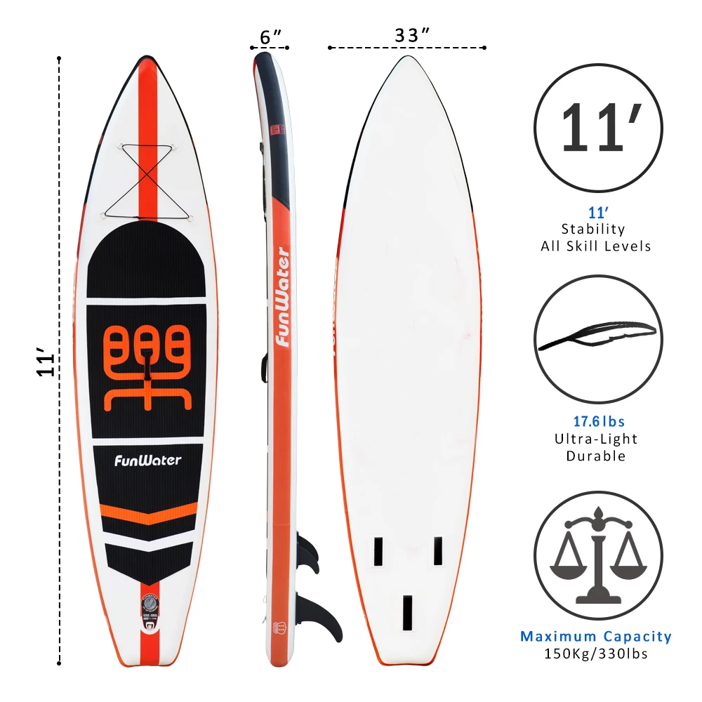 FunWater 335*84*15 см надувные весла для серфинга|Серфинг| |