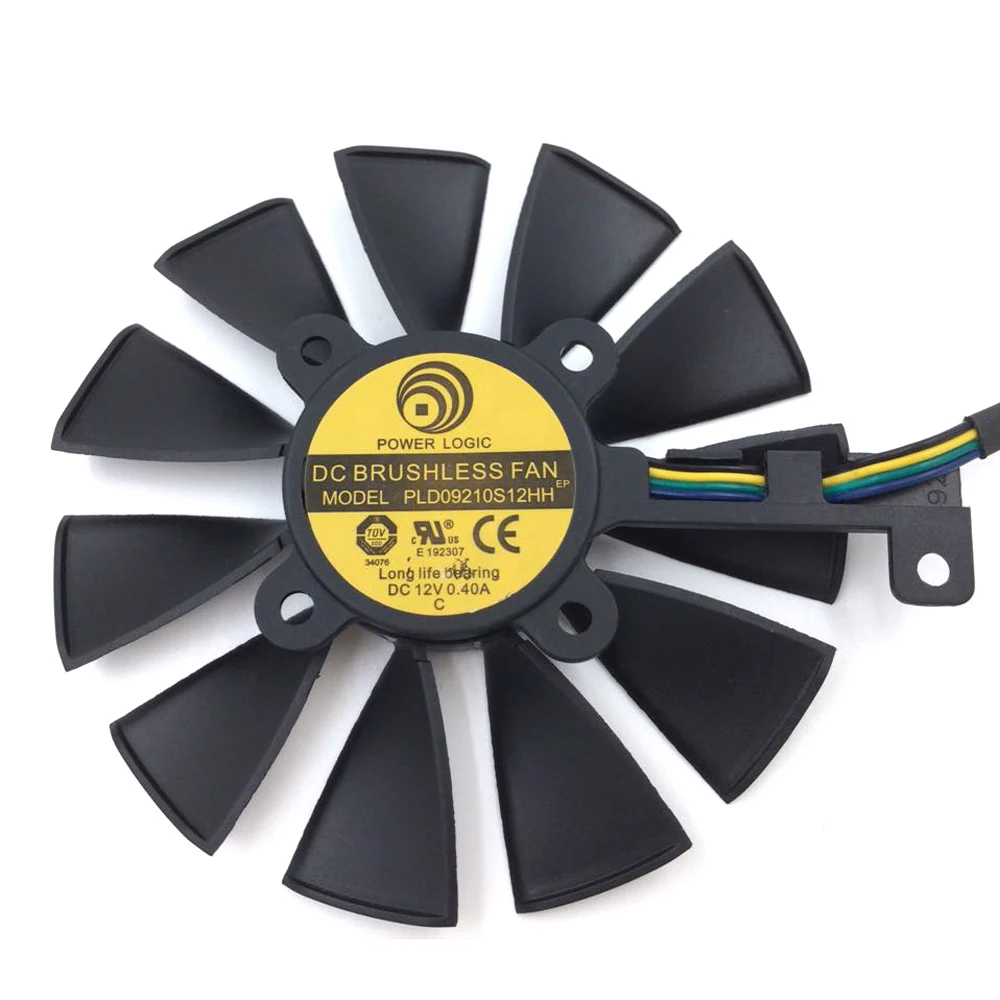 Бесплатная доставка PLD09210S12HH 85 мм 12 В 0.40A 4 провода 5Pin для ASUS STRIX GTX960 GTX970 кулер