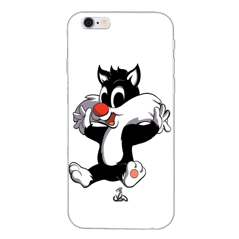 Looney Tunes Сильвестр для iPhone X XR XS Max 8 7 plus 6s 6 plus SE 5S 5c 5 4S 4 iPod Touch мягкий чехол телефона - Цвет: Tunes-Sylvester-A-01