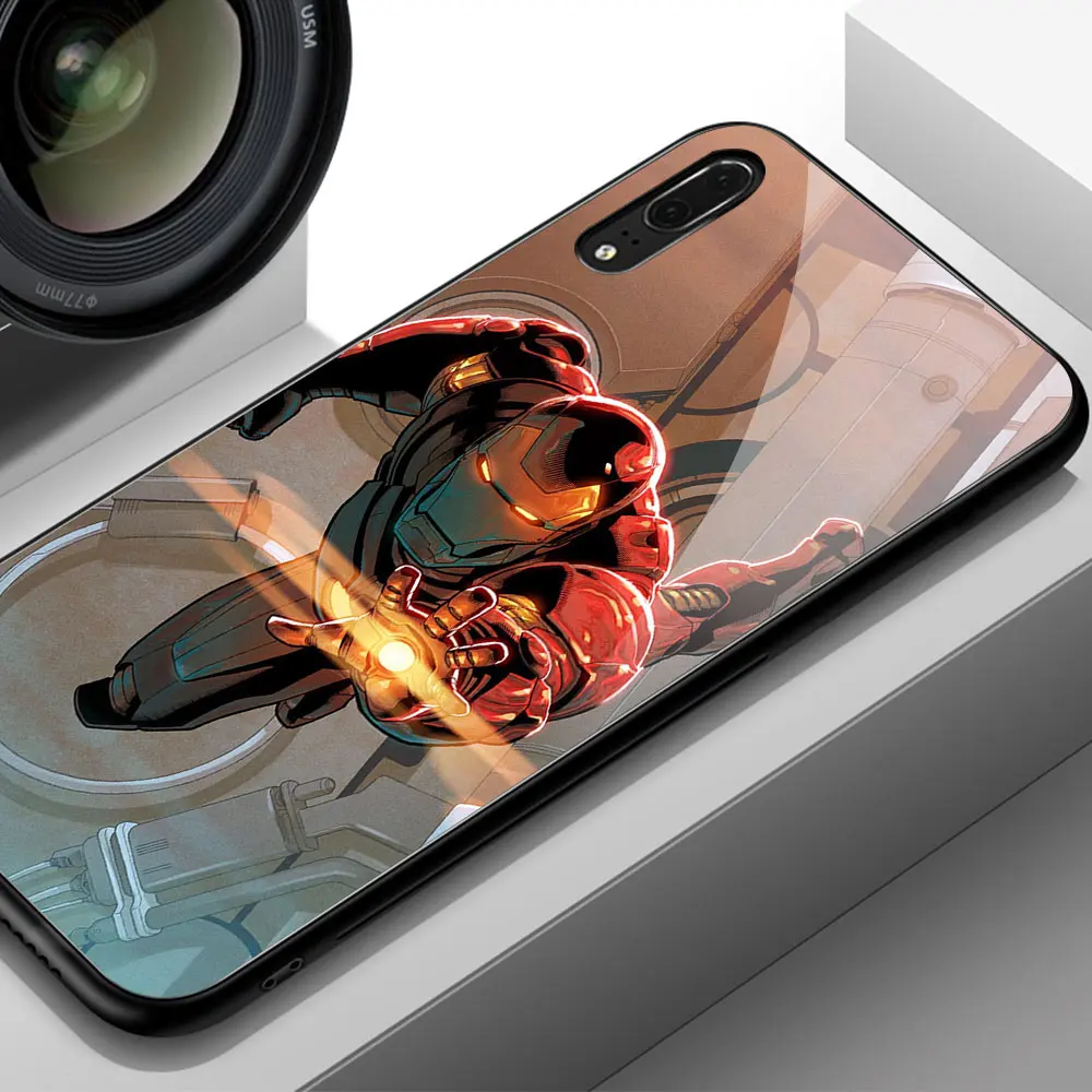 Для huawei Honor 8x чехол Мстители конец игры стеклянный чехол задняя крышка для huawei Honor 9 10 v9 v10 9i lite v20 play note 10 magic 2