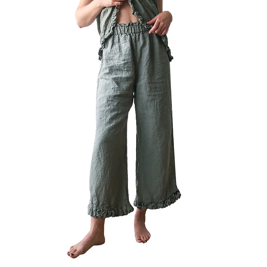 SAGACE повседневные женские однотонные брюки большого размера с высокой талией и