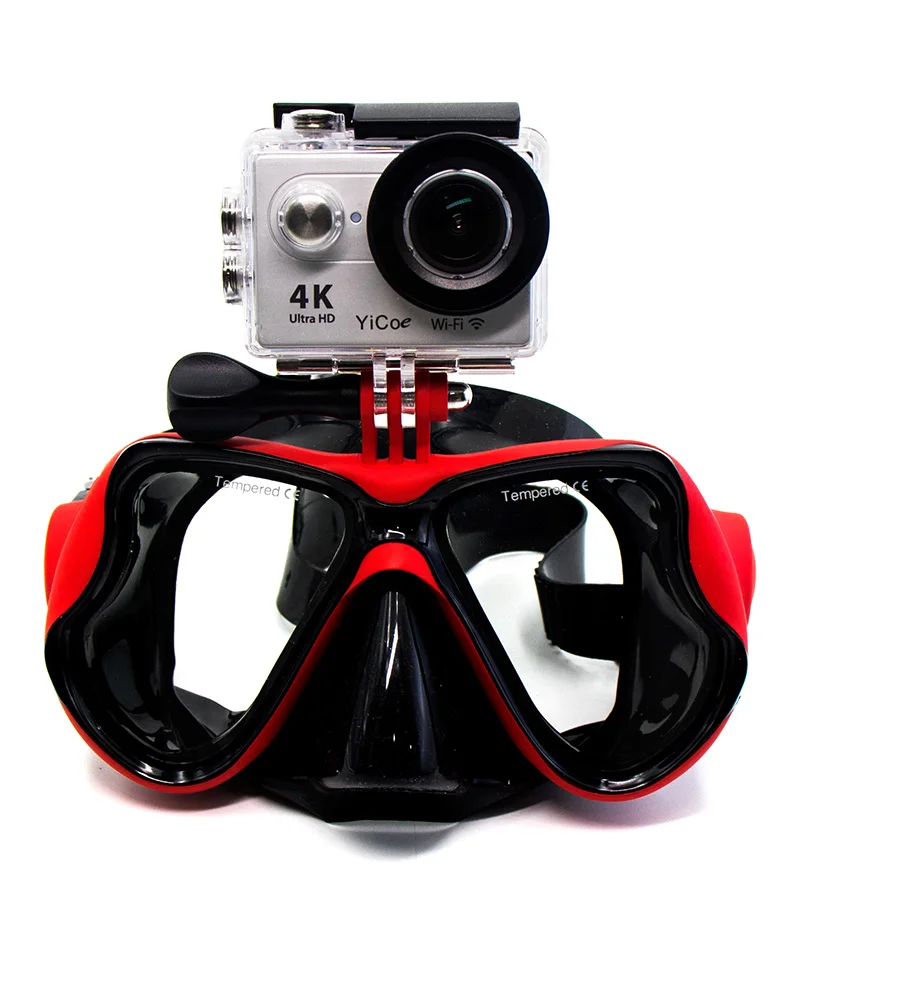 Аксессуары для Go Pro, маска для дайвинга, маска для подводного плавания из стекла для GoPro Hero7 6 5 4 3 SJCAM SJ4000 SJ6 SJ7 Xiaomi yi 4k