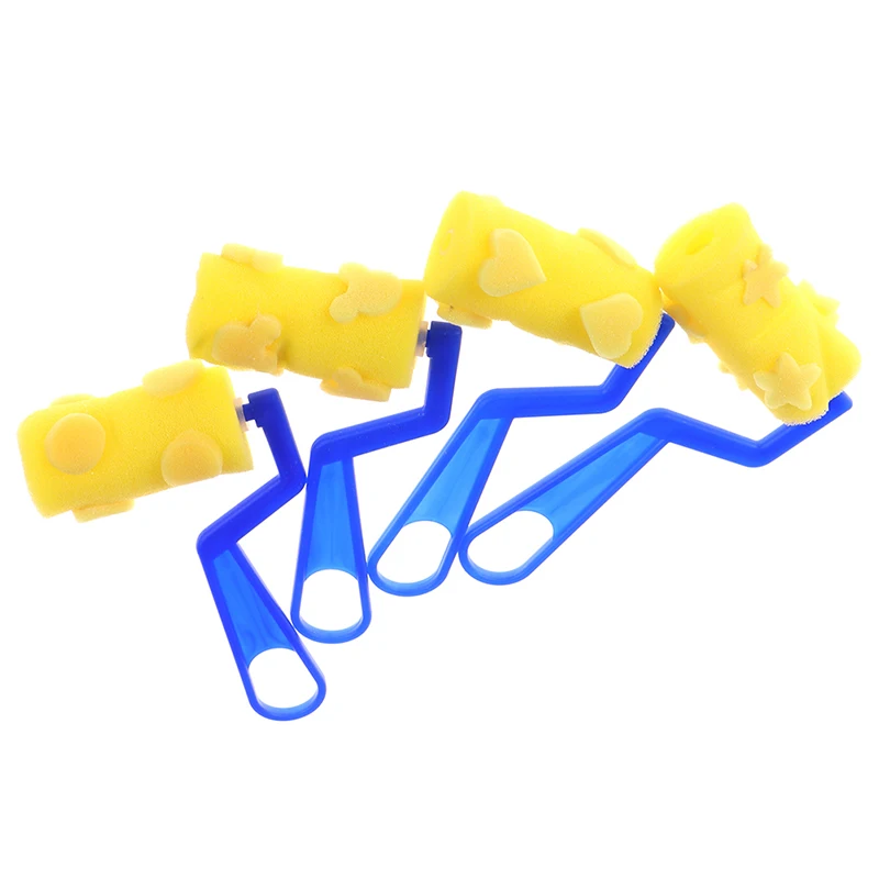 Вращающаяся губка для рисования 4 шт. кисти Детские самостоятельного