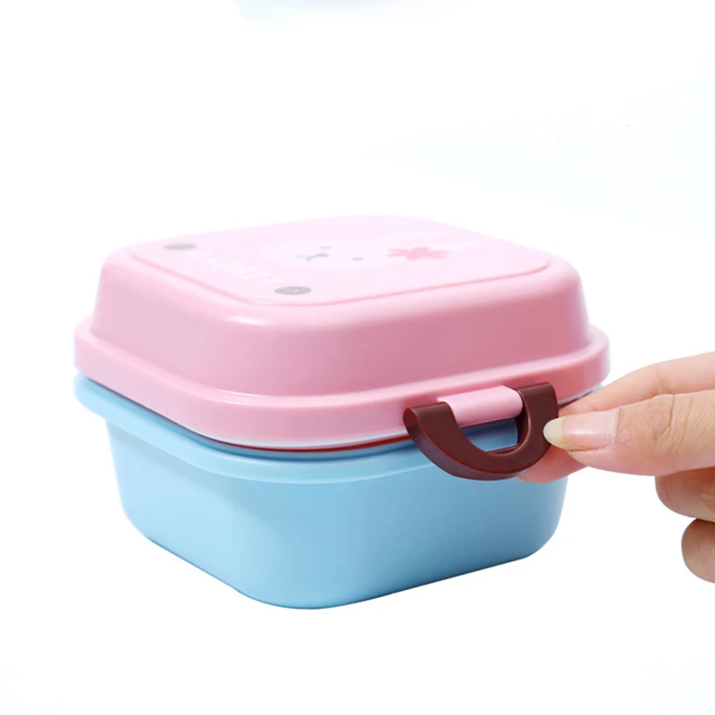 540 мл портативный мультяшный Ланч бокс для детей двухслойный пищевой контейнер