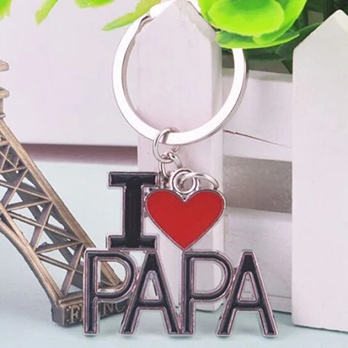 1 шт я люблю папу креативный брелок из металла милый семейный День отца |