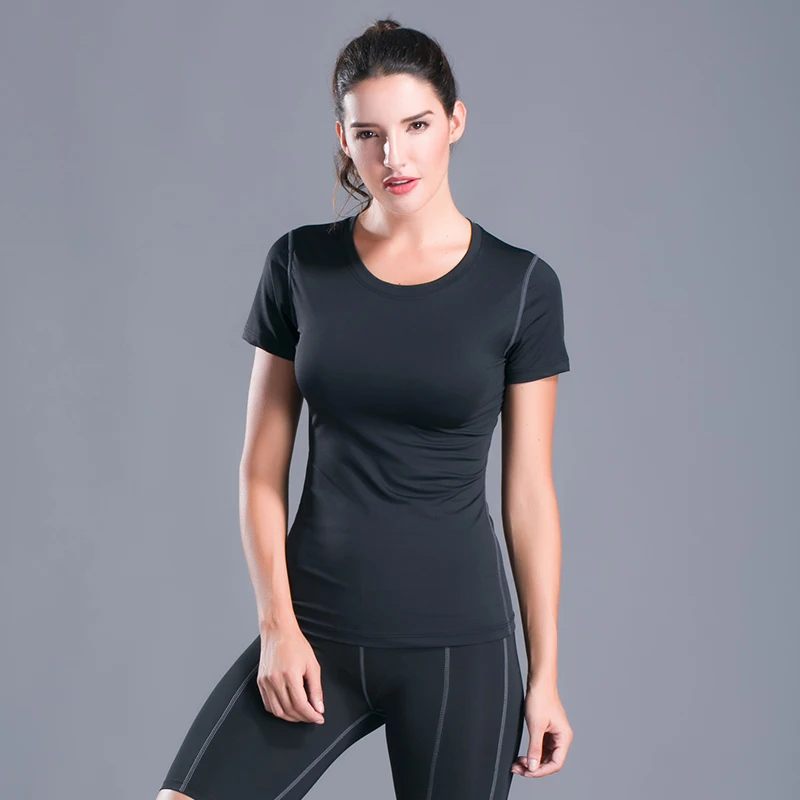 Женская футболка с коротким рукавом AALAMGEER быстросохнущая Спортивная для бега
