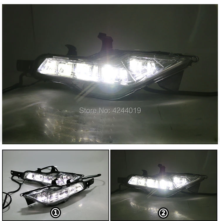 smRKE Car Light Fog Lights Daytime Running LED Bar For 2016-2017 Nissan Qashqai |