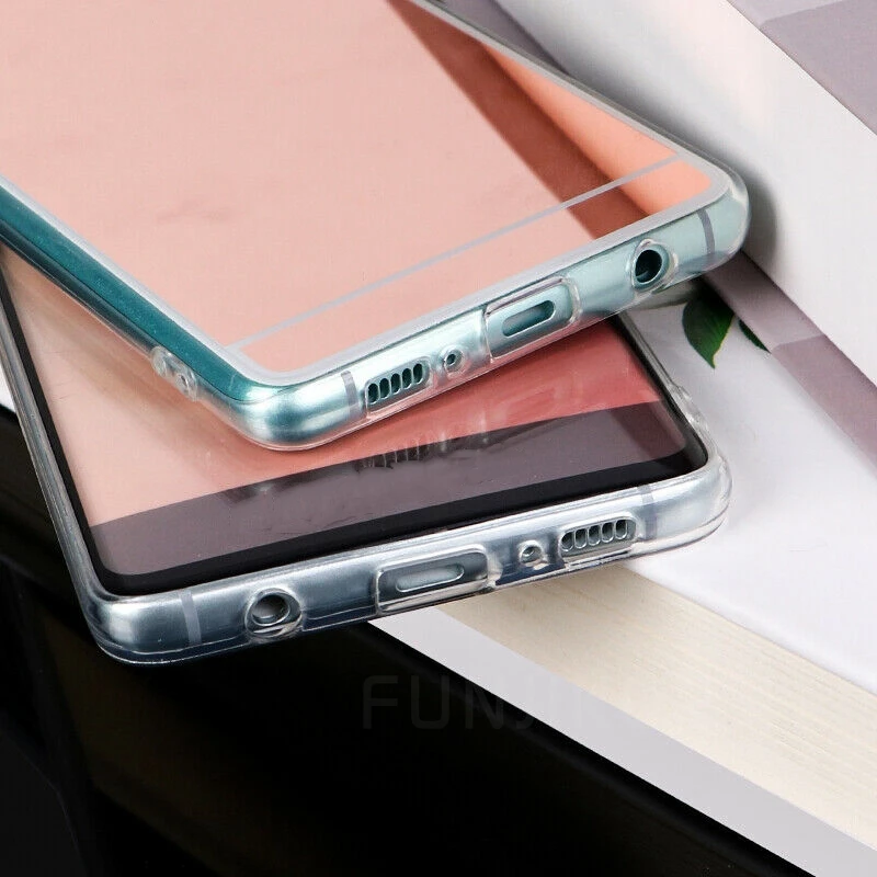 Косметическое Зеркало Покрытие чехол для Samsung Galaxy A50 A40 A70 A10 A10S A20S A30S A20E A51 A71 M11 A11 A21S